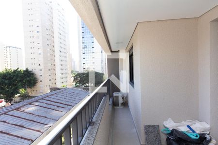 Varanda de apartamento à venda com 1 quarto, 32m² em Moema, São Paulo