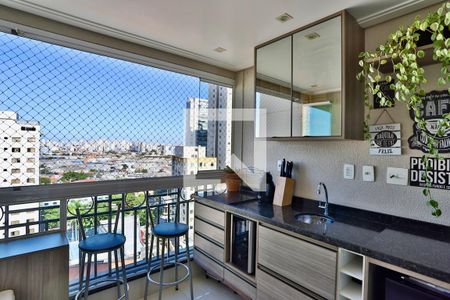 Varanda gourmet de apartamento à venda com 2 quartos, 60m² em Parque da Mooca, São Paulo