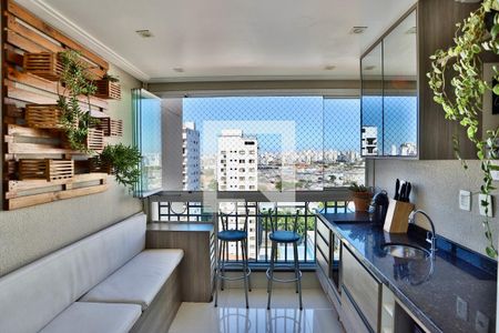 Varanda gourmet de apartamento à venda com 2 quartos, 60m² em Parque da Mooca, São Paulo