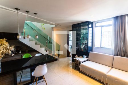 Sala 1 de apartamento à venda com 2 quartos, 140m² em Savassi, Belo Horizonte