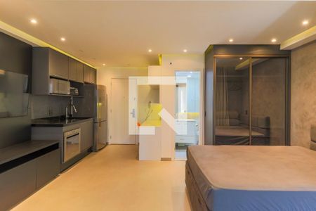 Sala/Quarto de apartamento à venda com 1 quarto, 33m² em Brooklin Paulista, São Paulo