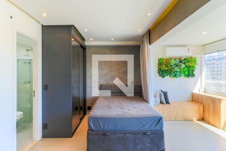 Sala/Quarto de apartamento para alugar com 1 quarto, 33m² em Brooklin Paulista, São Paulo