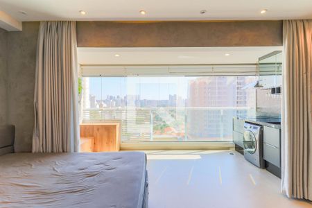 Sala/Quarto de apartamento para alugar com 1 quarto, 33m² em Brooklin Paulista, São Paulo