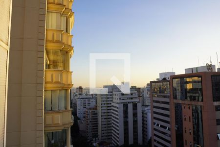 Vista da Varanda de apartamento para alugar com 1 quarto, 42m² em Cerqueira César, São Paulo