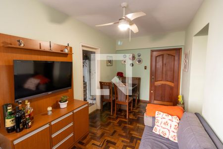 Sala de apartamento à venda com 2 quartos, 55m² em Petrópolis, Porto Alegre