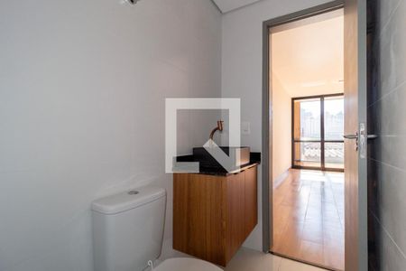 Banheiro de kitnet/studio à venda com 1 quarto, 27m² em Vila Invernada, São Paulo