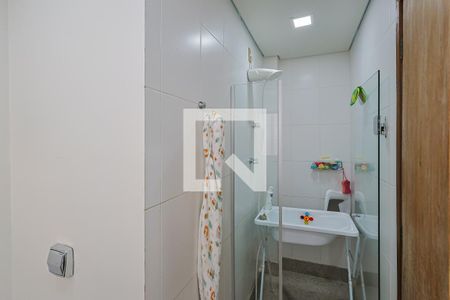 Banheiro da Suíte 1 de apartamento à venda com 3 quartos, 118m² em Santo Antônio, Belo Horizonte