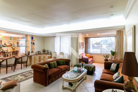 Sala de apartamento à venda com 4 quartos, 145m² em Santo Antônio, Belo Horizonte