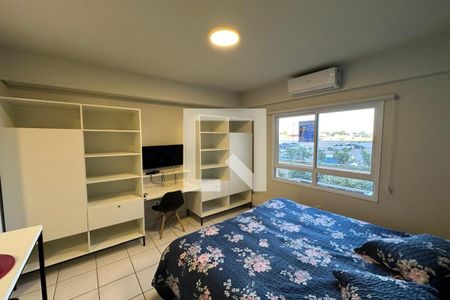 Sala - Dormitório de apartamento para alugar com 1 quarto, 22m² em Iguatemi, Ribeirão Preto