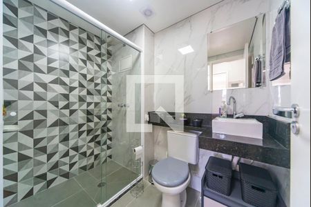 Banheiro Social de apartamento à venda com 2 quartos, 52m² em Vila Curuçá, Santo André
