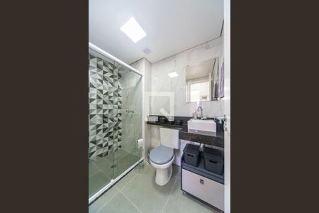 Banheiro Social de apartamento à venda com 2 quartos, 52m² em Vila Curuçá, Santo André