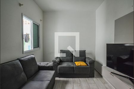 Sala de TV / quarto de apartamento à venda com 2 quartos, 48m² em Vila Camilopolis, Santo André