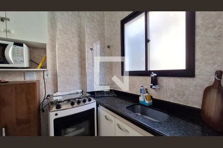 Cozinha de apartamento para alugar com 1 quarto, 50m² em Aviação, Praia Grande