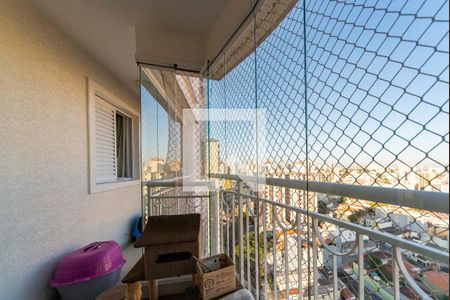 Varanda da Sala de apartamento à venda com 3 quartos, 86m² em Vila Valparaiso, Santo André