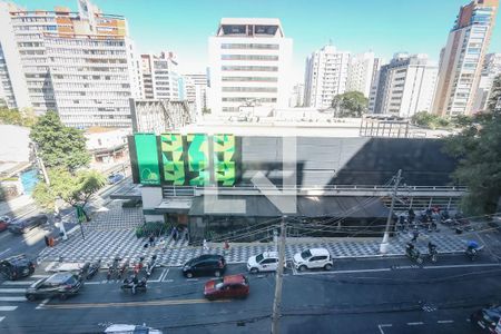 Vista da Varanda de kitnet/studio à venda com 1 quarto, 28m² em Jardins, São Paulo