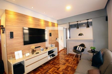 Sala  de apartamento à venda com 2 quartos, 72m² em Jardim América, Belo Horizonte
