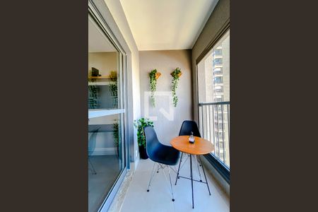 Varanda da Sala/Quarto de apartamento para alugar com 1 quarto, 25m² em Vila Mariana, São Paulo