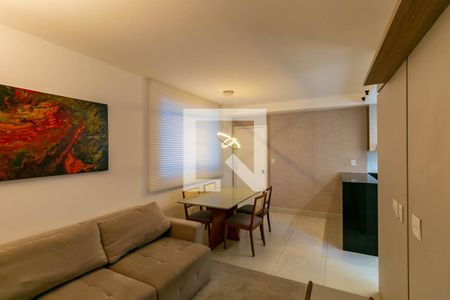 Sala de apartamento à venda com 2 quartos, 65m² em Sion, Belo Horizonte