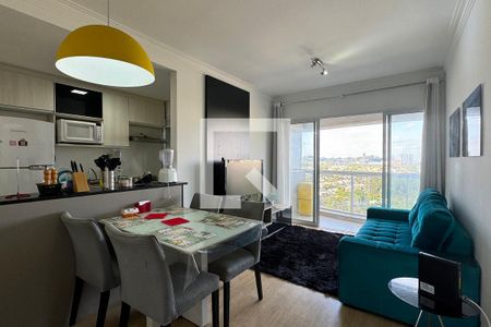 Sala de apartamento à venda com 1 quarto, 50m² em Empresarial 18 do Forte, Barueri