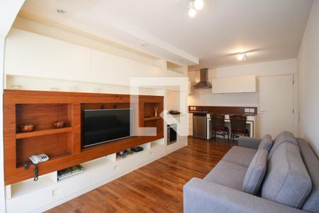 Sala de apartamento para alugar com 1 quarto, 42m² em Vila Nova Conceição, São Paulo