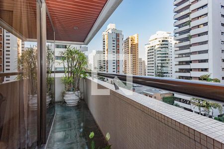 Varanda da Sala de apartamento para alugar com 3 quartos, 292m² em Aclimação, São Paulo