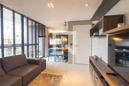 Sala de apartamento para alugar com 2 quartos, 60m² em São Francisco, Curitiba