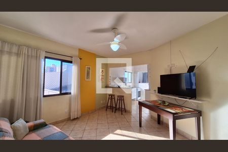 Sala de apartamento para alugar com 1 quarto, 49m² em Guilhermina, Praia Grande