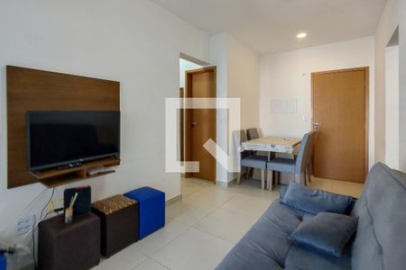 Sala de apartamento para alugar com 2 quartos, 69m² em Vila Tupi, Praia Grande