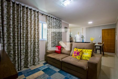 Sala de apartamento à venda com 2 quartos, 73m² em Vila Progresso, Santo André