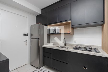 Sala/Cozinha de apartamento à venda com 1 quarto, 27m² em Jardim Caravelas, São Paulo