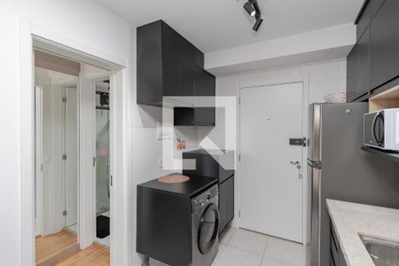 Sala/Cozinha de apartamento à venda com 1 quarto, 27m² em Jardim Caravelas, São Paulo