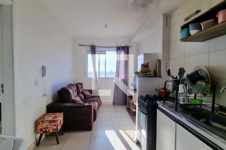 Sala/Cozinha de apartamento para alugar com 1 quarto, 28m² em Jardim Planalto, São Paulo