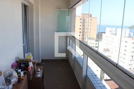 Varanda da Sala de apartamento para alugar com 3 quartos, 87m² em Centro, São Vicente