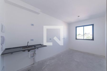 Sala - Cozinha Integrada de apartamento à venda com 1 quarto, 25m² em Vila Guarani (zona Sul), São Paulo
