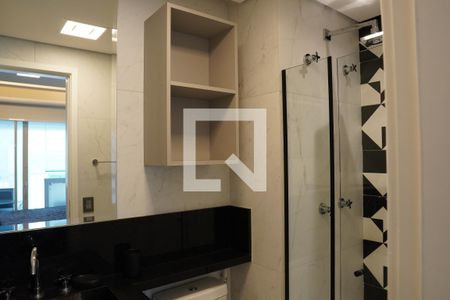 Banheiro da Suíte de apartamento para alugar com 1 quarto, 35m² em Pinheiros, São Paulo