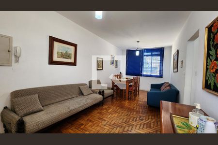 Sala de apartamento para alugar com 1 quarto, 60m² em José Menino, Santos