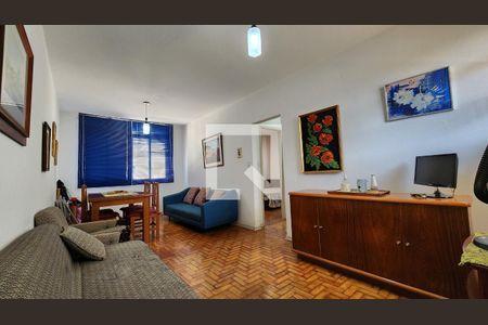 Sala de apartamento para alugar com 1 quarto, 60m² em José Menino, Santos