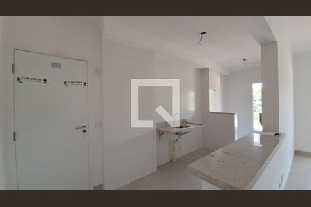 Cozinha de apartamento para alugar com 2 quartos, 65m² em Canto do Forte , Praia Grande