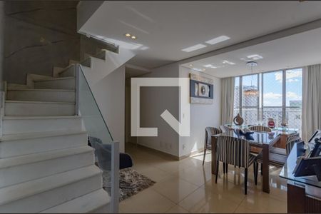 Sala de apartamento à venda com 4 quartos, 180m² em Castelo, Belo Horizonte
