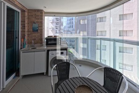 Varanda Gourmet de apartamento para alugar com 1 quarto, 42m² em Gonzaga, Santos