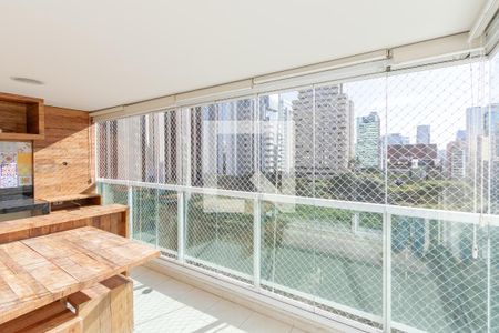 Varanda da Sala de apartamento para alugar com 3 quartos, 111m² em Brooklin Paulista, São Paulo