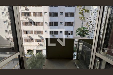 Sacada Sala de apartamento à venda com 1 quarto, 55m² em Jardins, São Paulo