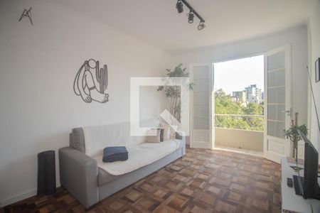 Sala de Estar de apartamento à venda com 3 quartos, 96m² em Rio Branco, Porto Alegre