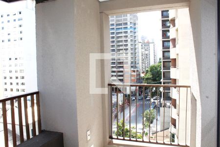 Vista da Sacada de kitnet/studio à venda com 1 quarto, 38m² em Perdizes, São Paulo