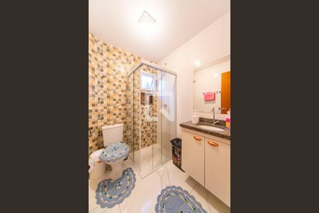 Banheiro Social de apartamento à venda com 2 quartos, 50m² em Vila Curuca, Santo André