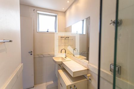 Banheiro da Suíte de apartamento à venda com 3 quartos, 120m² em Sion, Belo Horizonte