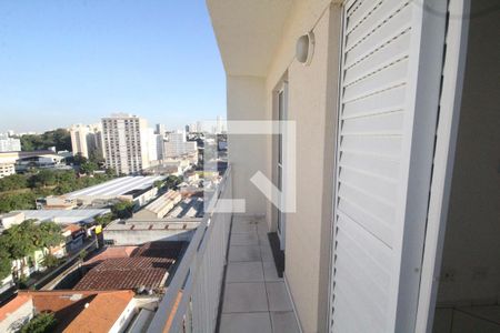 Varanda do Quarto de apartamento à venda com 1 quarto, 32m² em Cambuci, São Paulo