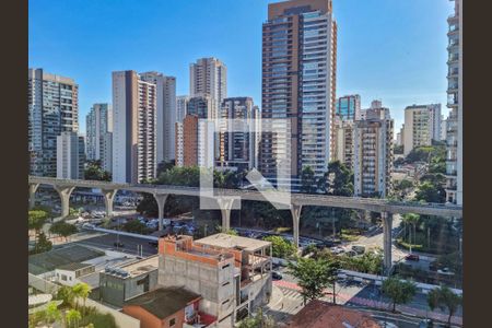 Vista da Varanda da Sala de apartamento para alugar com 3 quartos, 138m² em Brooklin, São Paulo