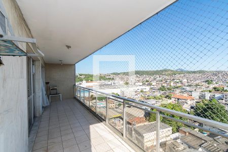 Varanda da Sala de apartamento à venda com 3 quartos, 120m² em Penha, Rio de Janeiro