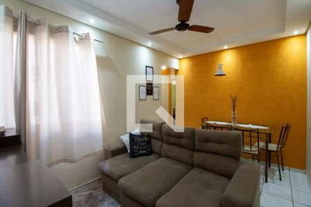 Sala e Sala de Jantar de apartamento para alugar com 2 quartos, 47m² em Chácara Bela Vista, Sumaré